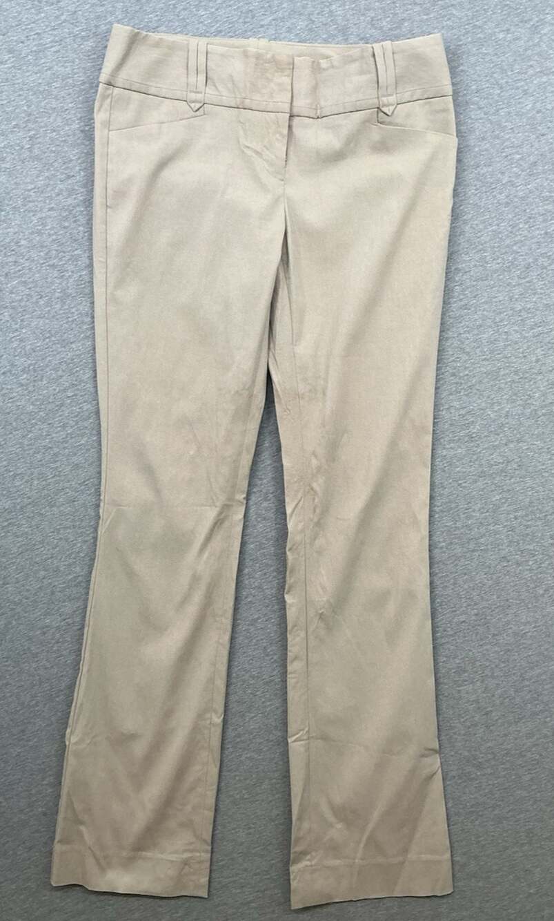 The Limited Exact Stretch Beige Straight Leg Pants Womens Size 6 Classic Fit